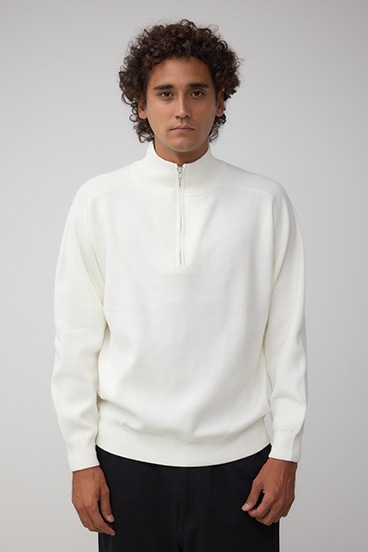 ミラノリブハーフジップ 詳細画像