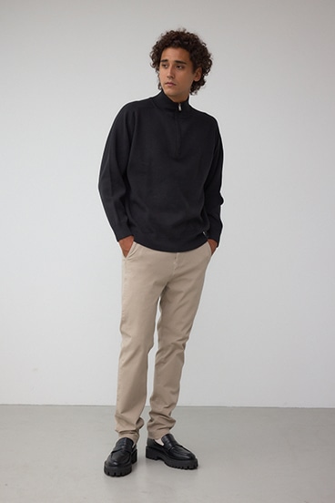 ミラノリブハーフジップ 詳細画像