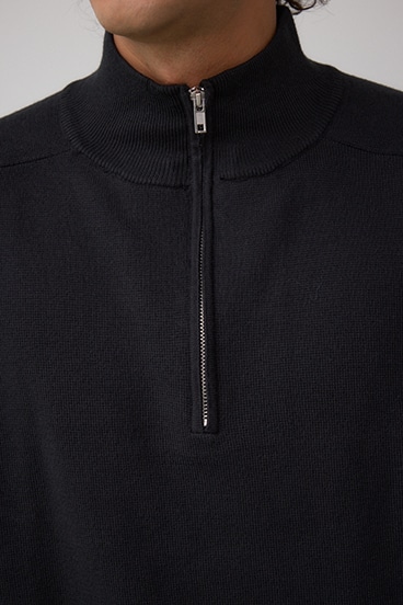 ミラノリブハーフジップ 詳細画像