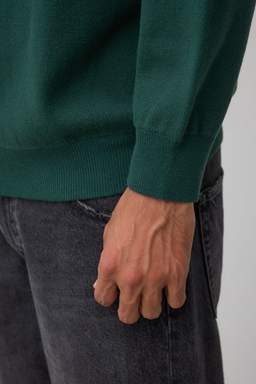 ミラノリブハーフジップ 詳細画像