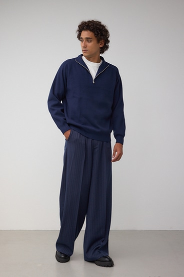 ミラノリブハーフジップ 詳細画像