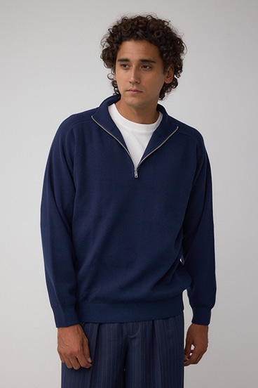 ミラノリブハーフジップ 詳細画像