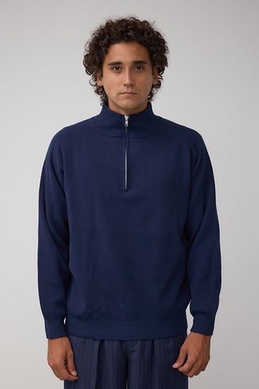 ミラノリブハーフジップ 詳細画像