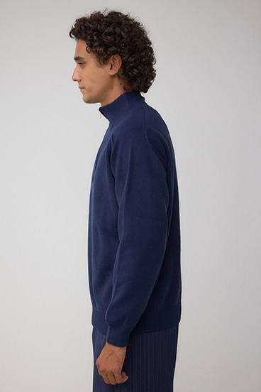 ミラノリブハーフジップ 詳細画像