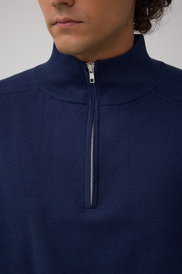 ミラノリブハーフジップ 詳細画像