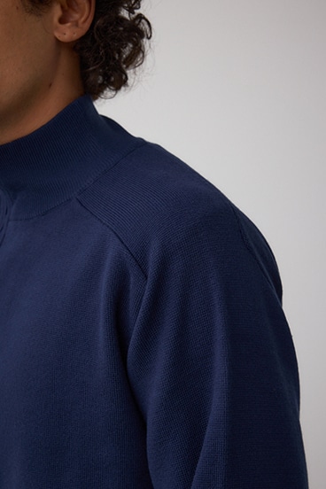 ミラノリブハーフジップ 詳細画像