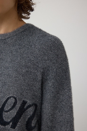 シャギーロゴニット 詳細画像