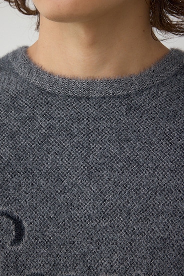 シャギーロゴニット 詳細画像