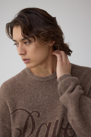 シャギーロゴニット 詳細画像