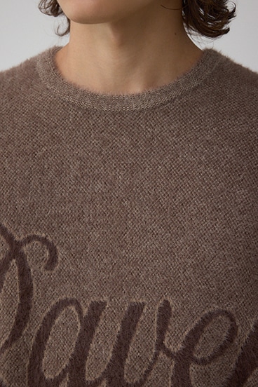 シャギーロゴニット 詳細画像