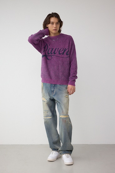 シャギーロゴニット 詳細画像