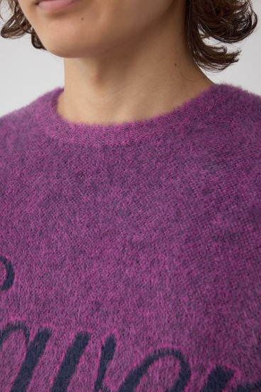 シャギーロゴニット 詳細画像