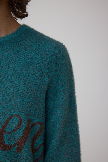 シャギーロゴニット 詳細画像