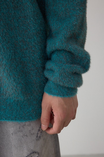 シャギーロゴニット 詳細画像