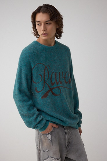 シャギーロゴニット 詳細画像