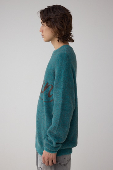 シャギーロゴニット 詳細画像