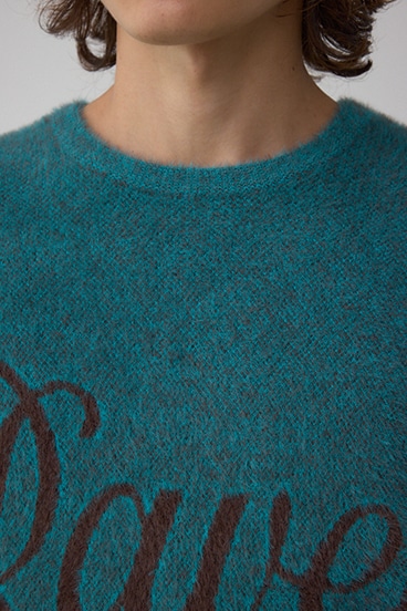 シャギーロゴニット 詳細画像