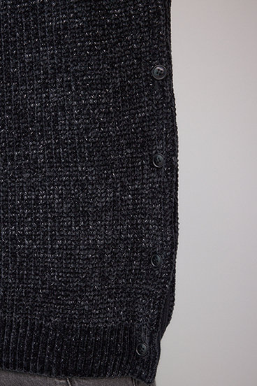 ベロアモールラメ入りニットトップス 詳細画像