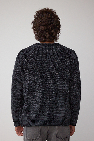 ベロアモールラメ入りニットトップス 詳細画像