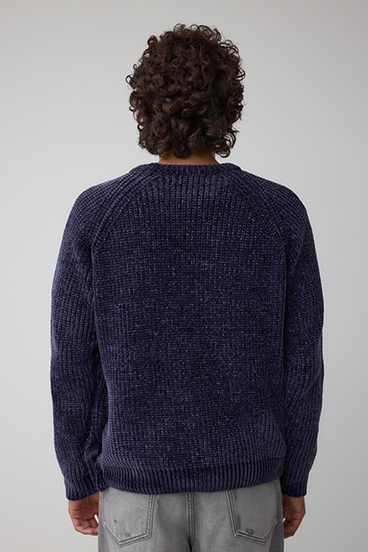 ベロアモールラメ入りニットトップス 詳細画像