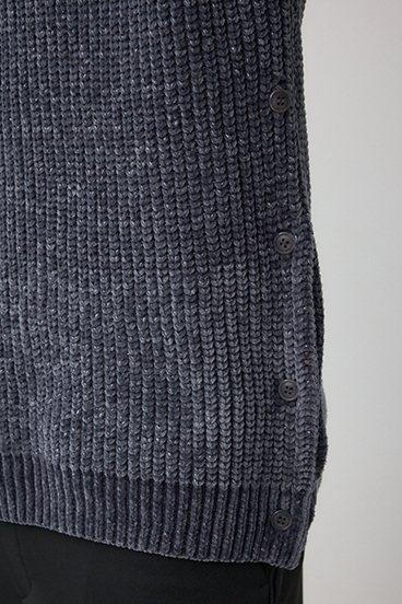 ベロアモールラメ入りニットトップス 詳細画像