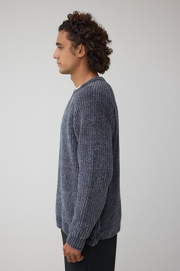 ベロアモールラメ入りニットトップス 詳細画像