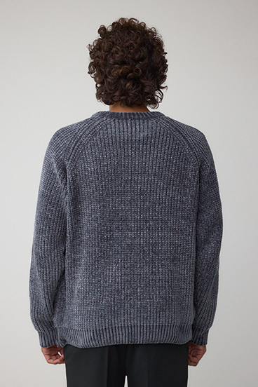 ベロアモールラメ入りニットトップス 詳細画像