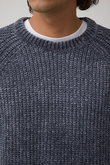 ベロアモールラメ入りニットトップス 詳細画像