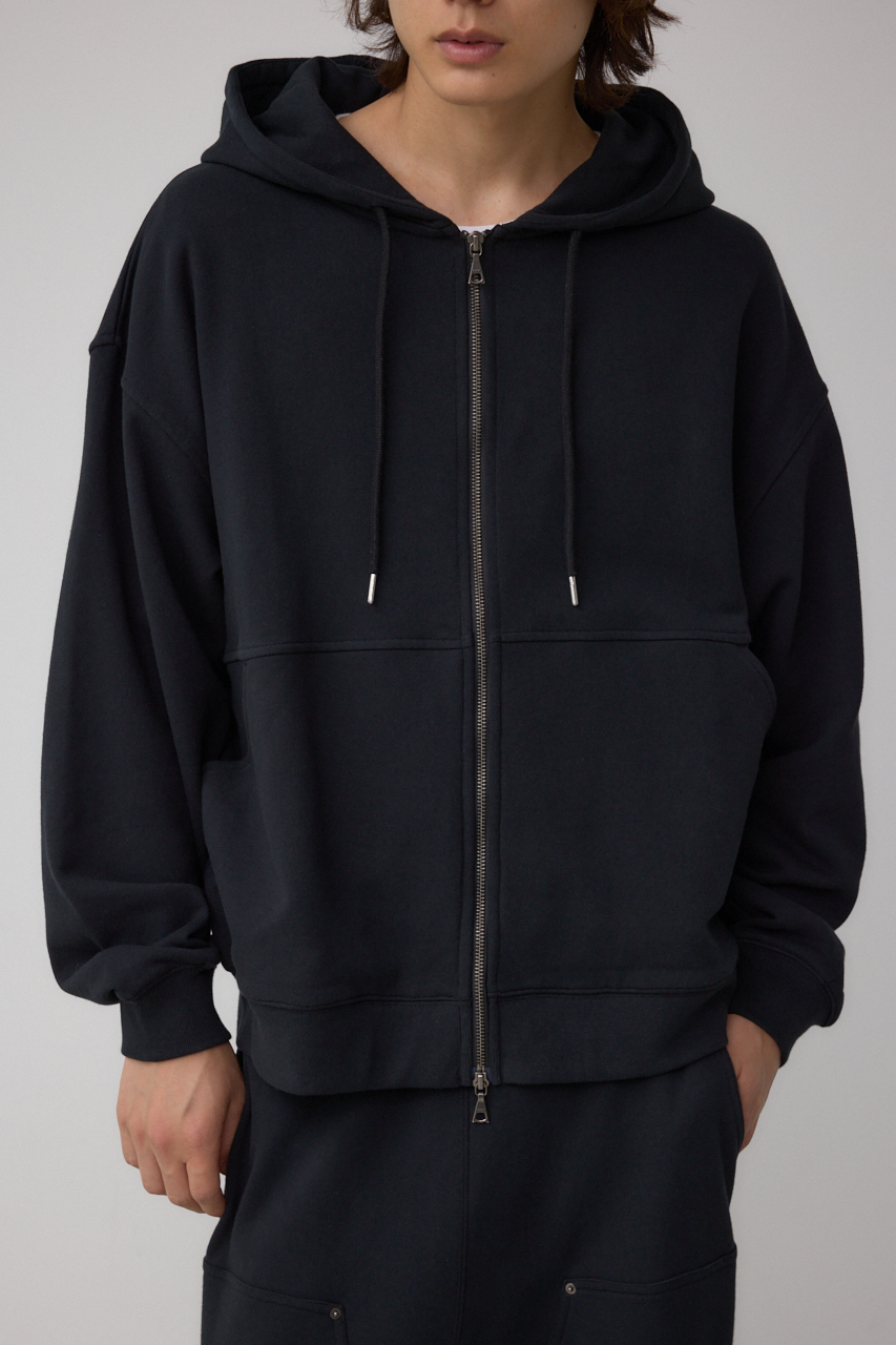 ワイドシルエットZIPUPフーディー