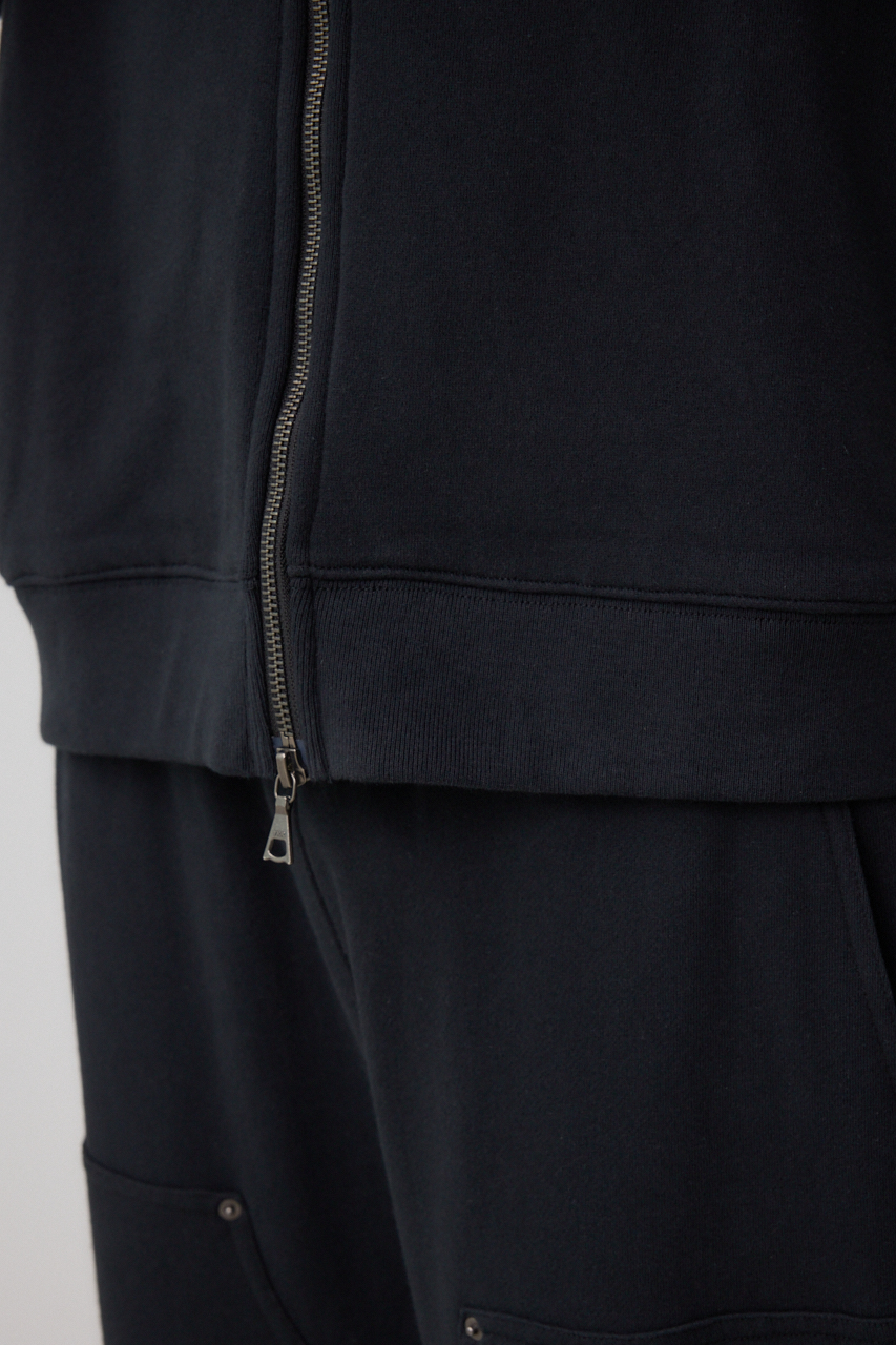 ワイドシルエットZIPUPフーディー 詳細画像