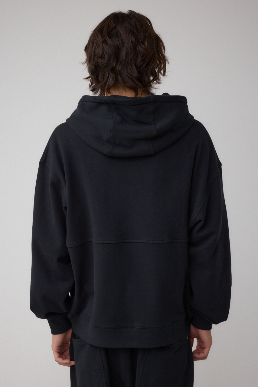 ワイドシルエットZIPUPフーディー 詳細画像