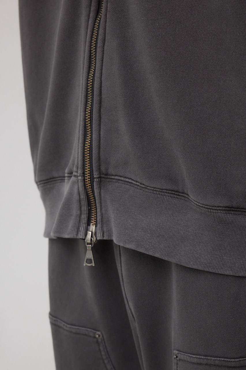 ワイドシルエットZIPUPフーディー 詳細画像