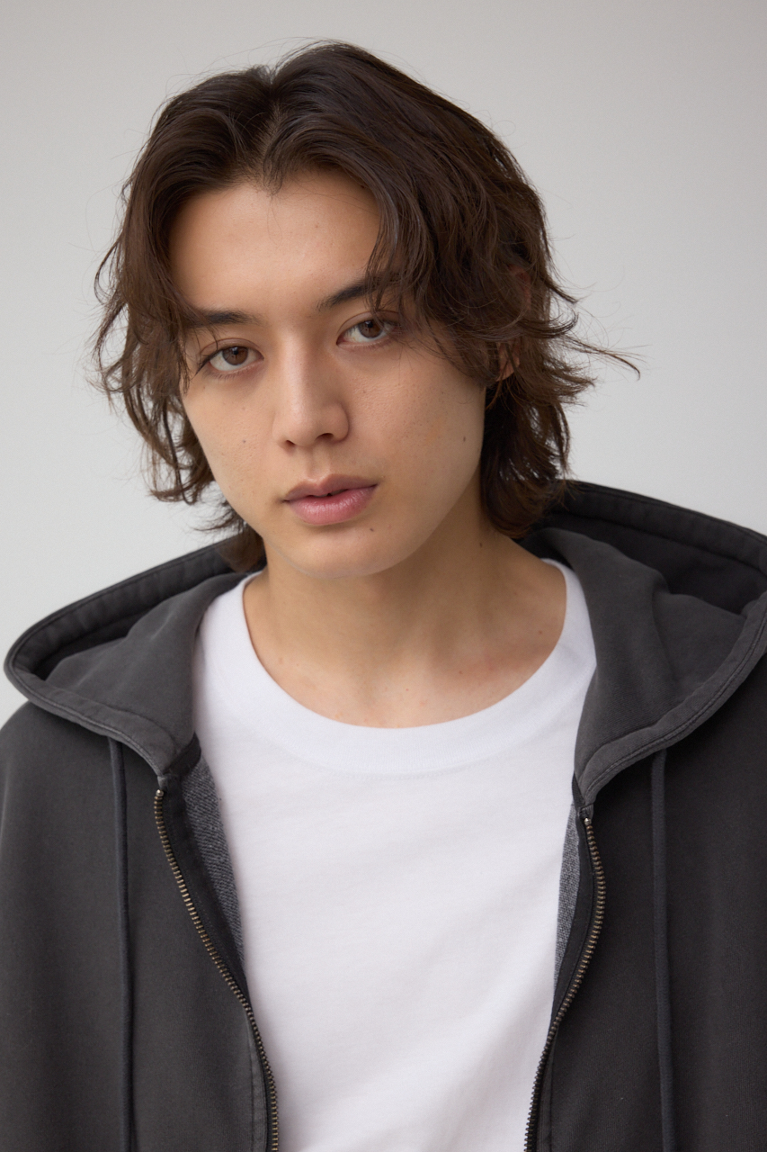 ワイドシルエットZIPUPフーディー