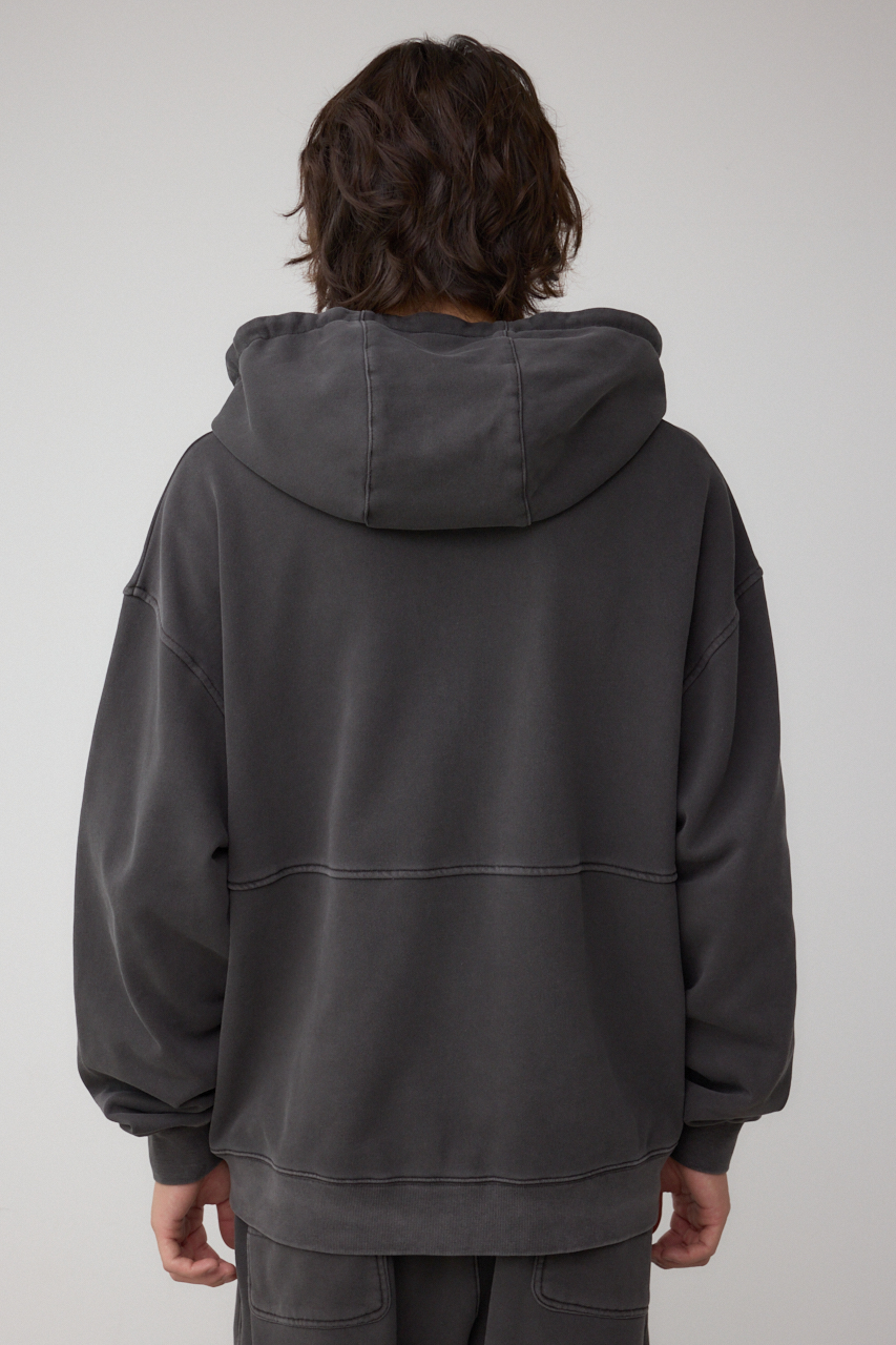 ワイドシルエットZIPUPフーディー 詳細画像