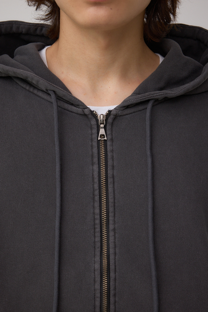 ワイドシルエットZIPUPフーディー 詳細画像
