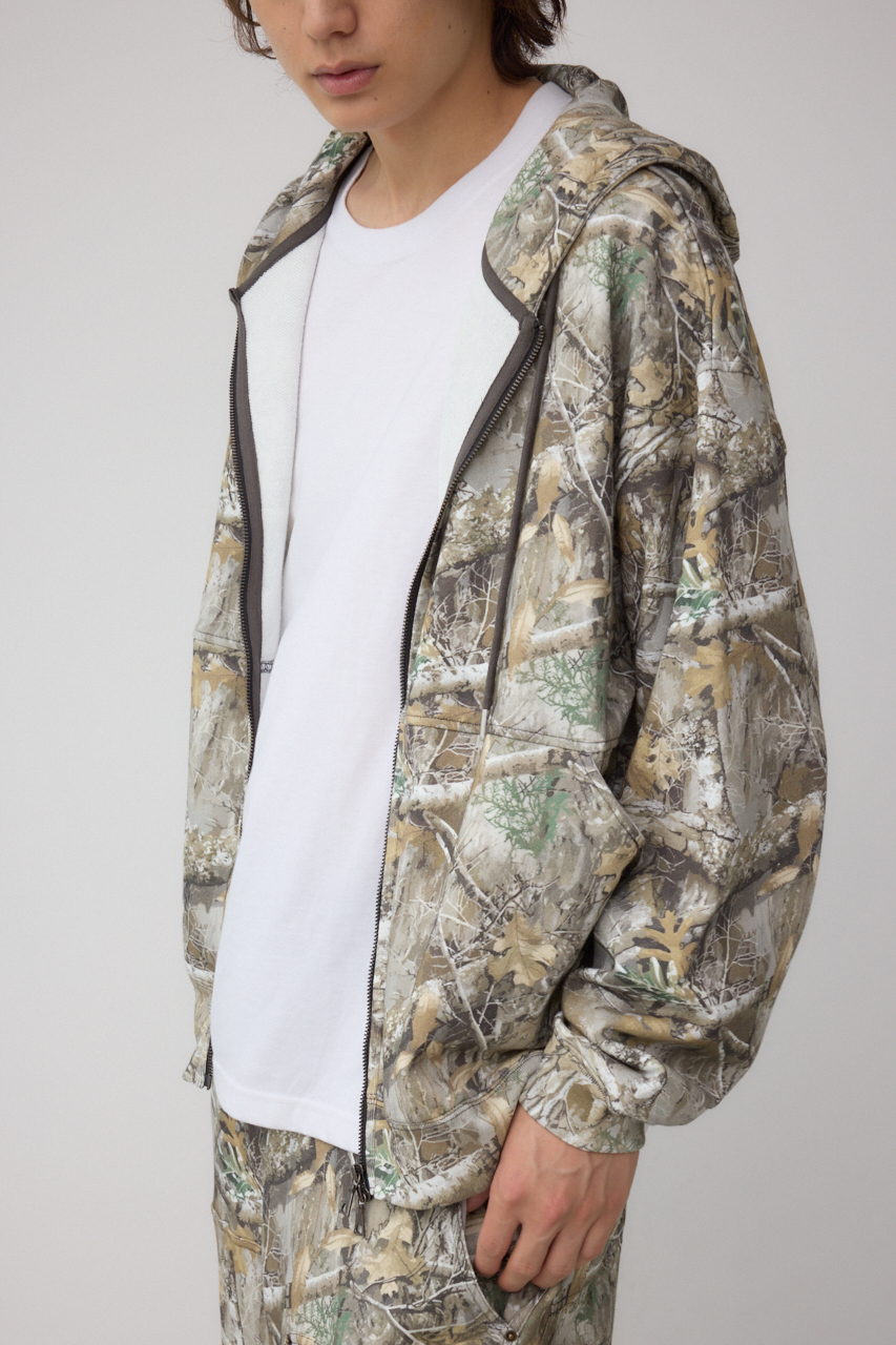 ワイドシルエットZIPUPフーディー