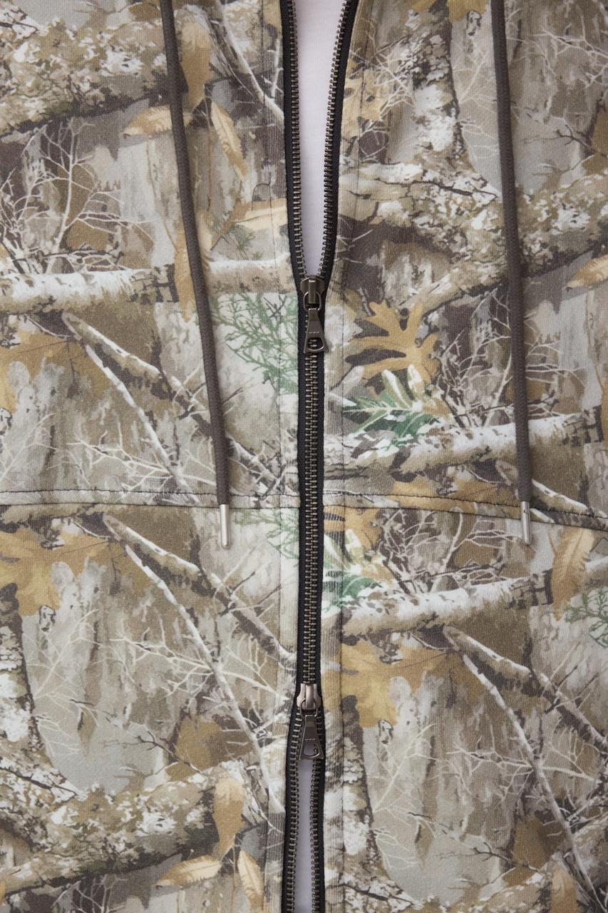 ワイドシルエットZIPUPフーディー 詳細画像