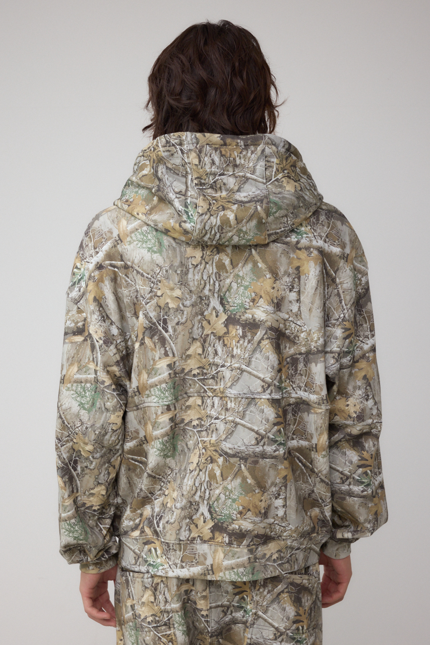 ワイドシルエットZIPUPフーディー 詳細画像