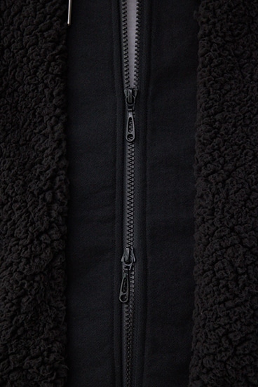 シープボア×スウェット切替防風ブルゾン 詳細画像