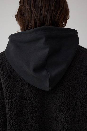 シープボア×スウェット切替防風ブルゾン 詳細画像