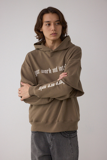 フェイクレイヤードスウェットフーディー