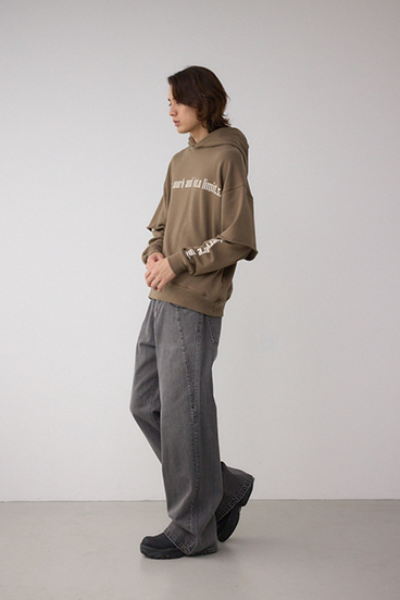 フェイクレイヤードスウェットフーディー 詳細画像