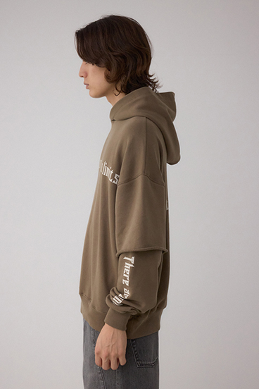 フェイクレイヤードスウェットフーディー 詳細画像