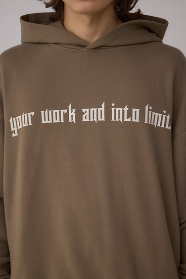 フェイクレイヤードスウェットフーディー 詳細画像