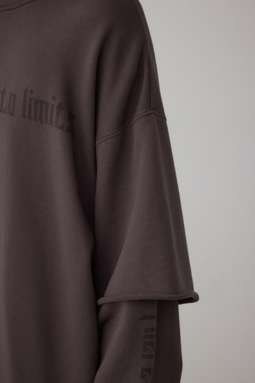 フェイクレイヤードスウェットフーディー 詳細画像