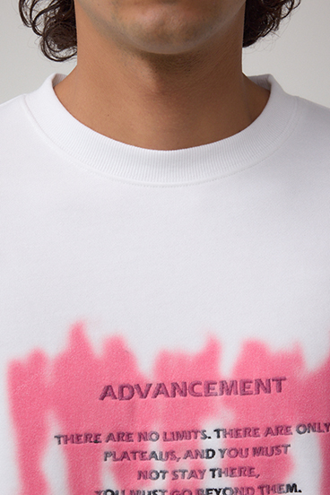 スプレー柄スウェットトップス 詳細画像