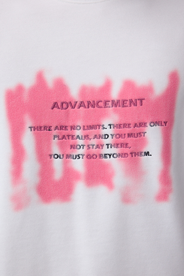 スプレー柄スウェットトップス 詳細画像