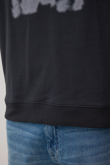 スプレー柄スウェットトップス 詳細画像