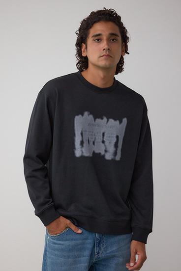 スプレー柄スウェットトップス 詳細画像