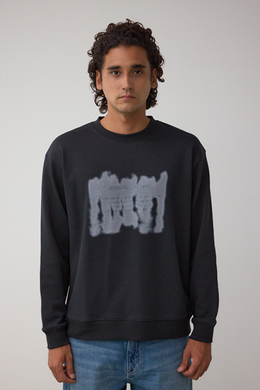 スプレー柄スウェットトップス 詳細画像